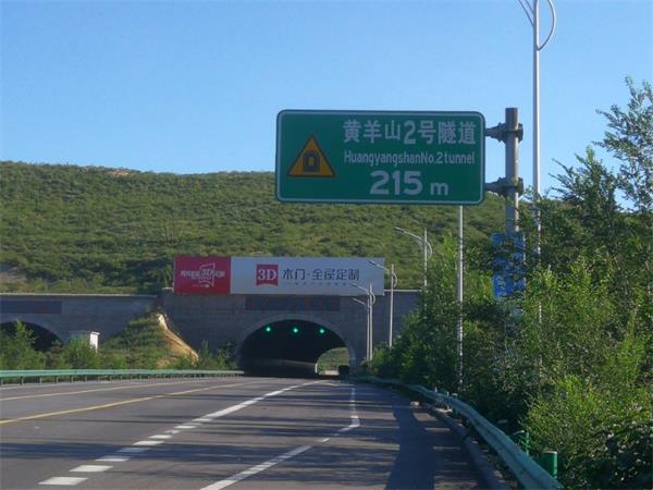 張家口黃羊山隧道廣告